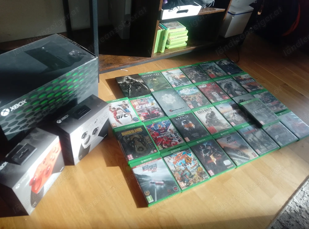 Xbox series x mit 4 Controller und div. Games, und 1TB Speichererweiterung