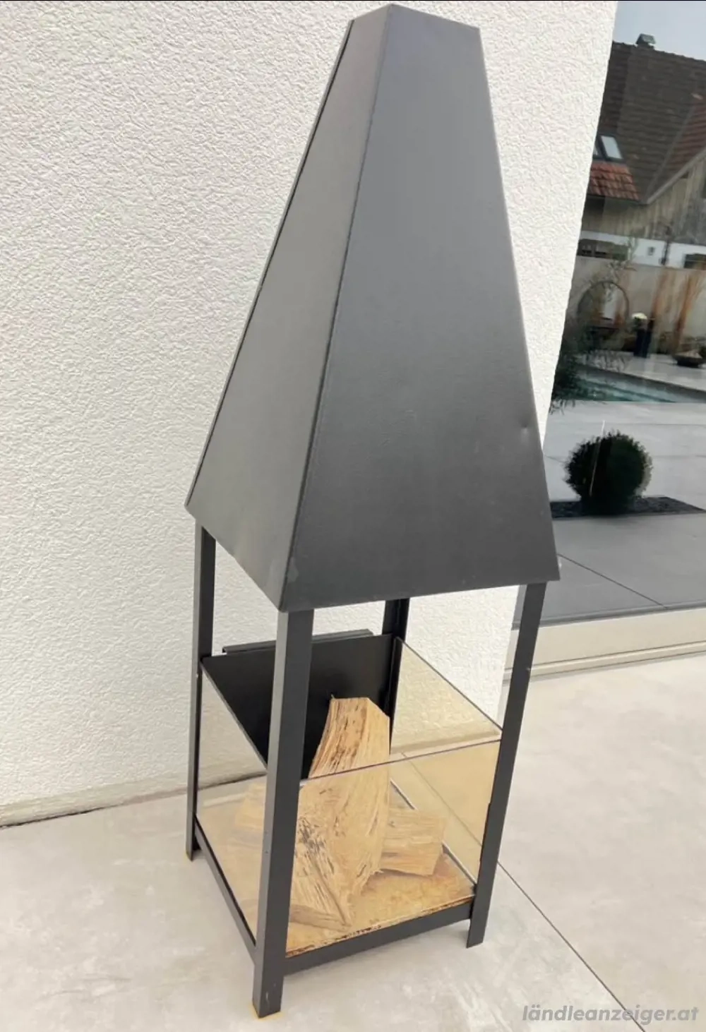 Aussenkamin mit Schamottsteinen