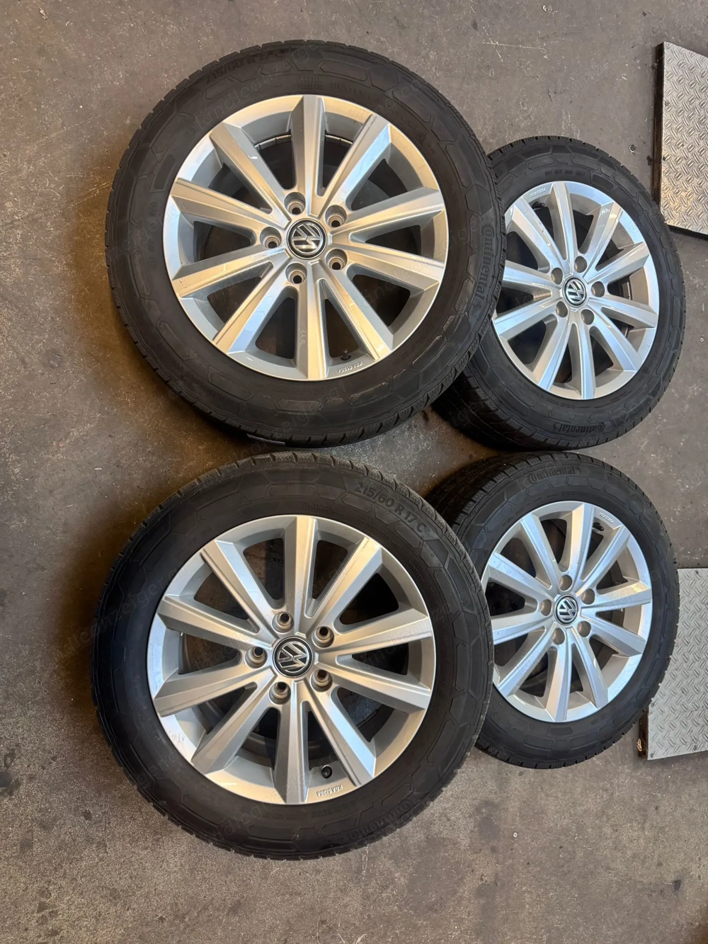 Original VW Merano Alufelgen 17 Zoll T6 T6.1 Winterräder Conti