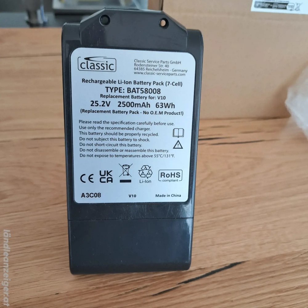 Dyson Staubsaugerakku