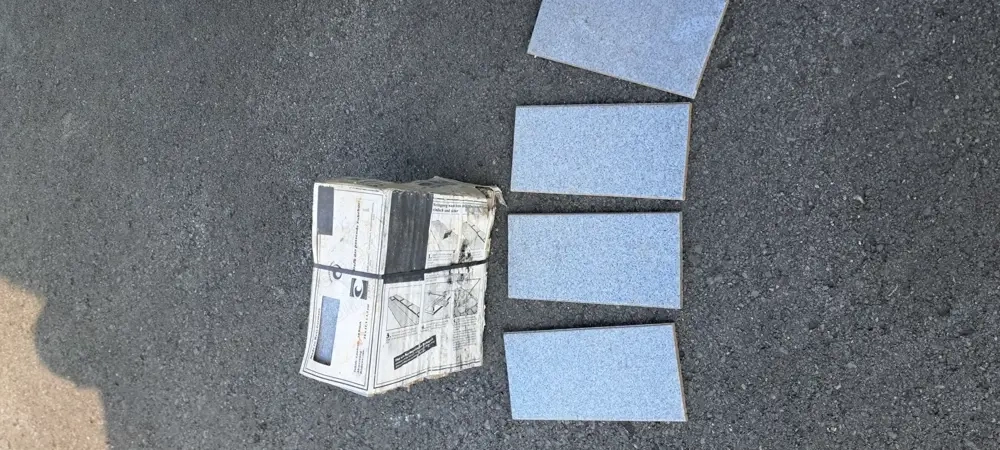 Bodenfliese Euramic Grau gesprenkelt