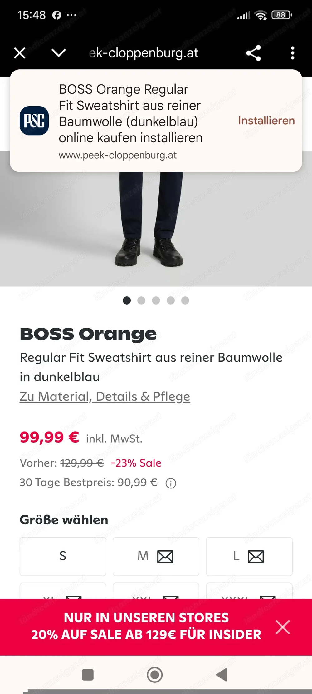 Boss Sweatshirt Gr.S