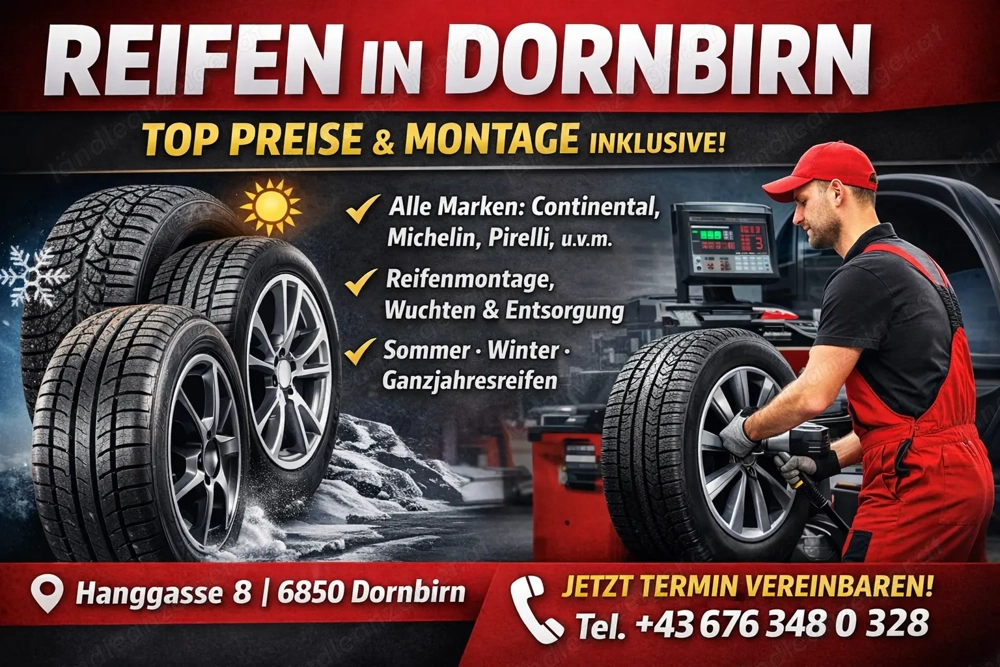 Reifen Dornbirn kaufen   Sommer-, Winter- & Ganzjahresreifen inkl. Montage | Top Preise
