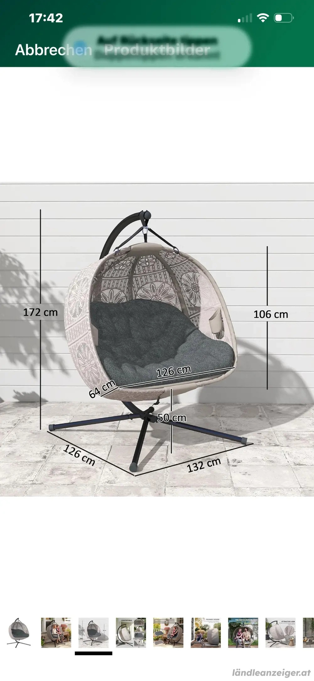Hängsessel für bis zu 2 Personen