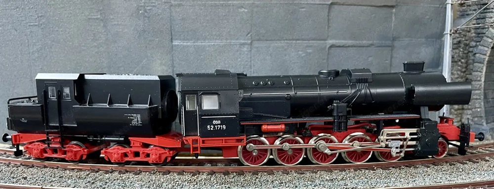 Kleinbahn Dampflokomotive ÖBB BR 52, H0, Gleichstrom, analog