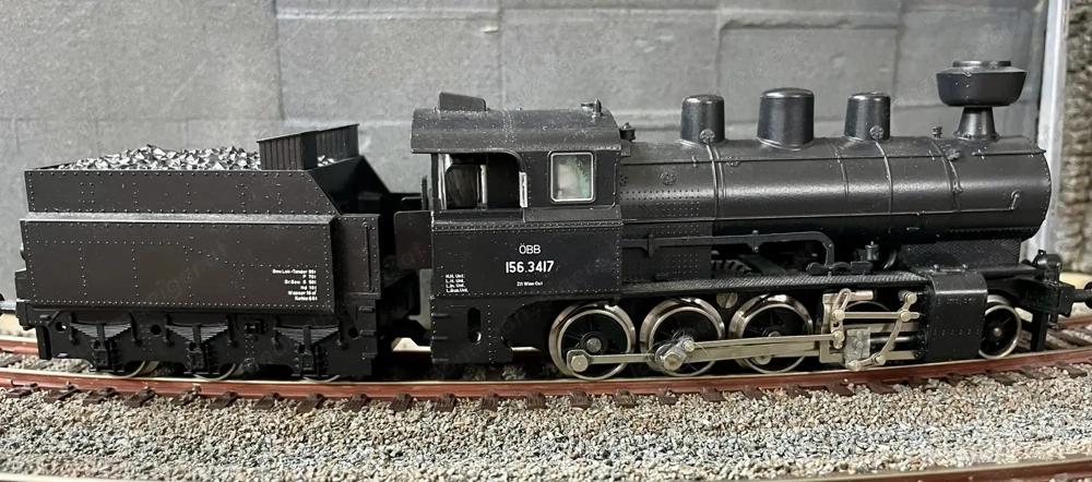 Kleinbahn Dampflokomotive ÖBB 156, H0, Gleichstrom, analog