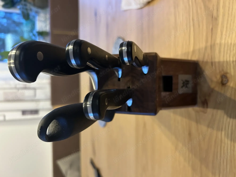 Messerblock mit 4 Messern und Schleifstab