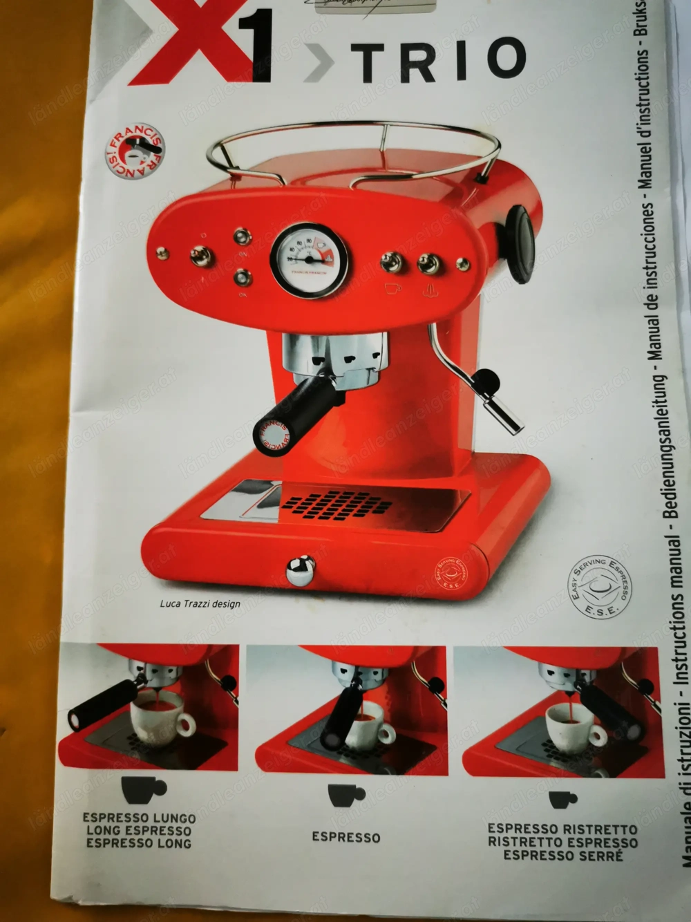 Kaffeemaschine zum einspannen