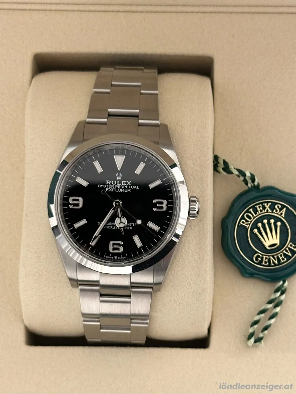 Rolex Explorer Oyster, 36 mm, Edelstahl NEU
