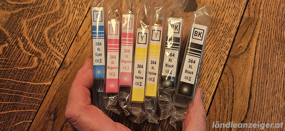 Druckerpatronen für Hp-Drucker 364 XL alle Farben