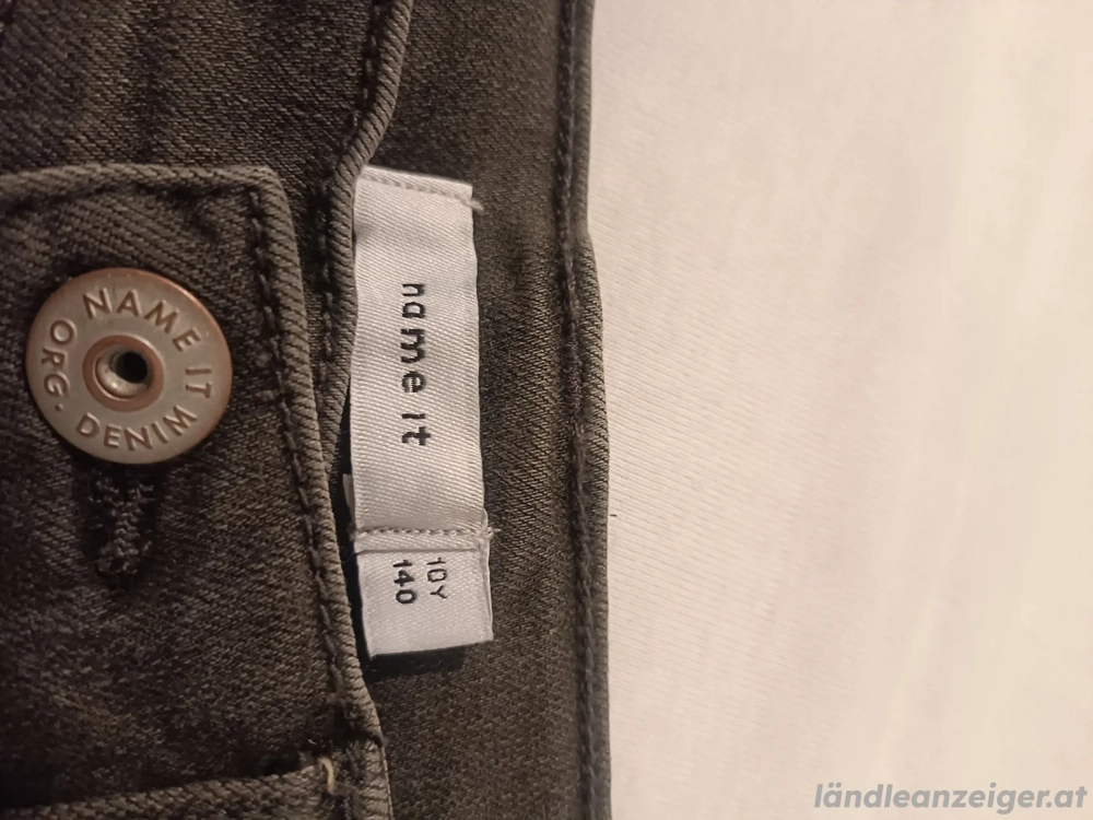 Skinny Jeans von Name it für Jungen Größe 140 grau