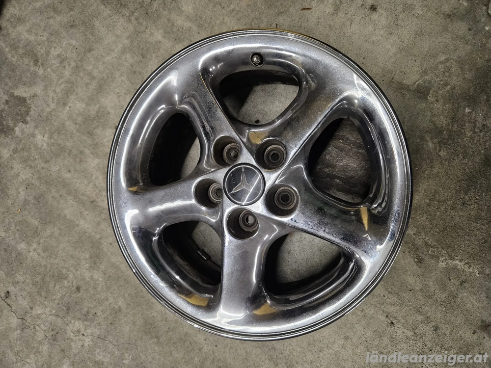 Chromfelgen mit Spurverbreiterung für Mercedes Pagode