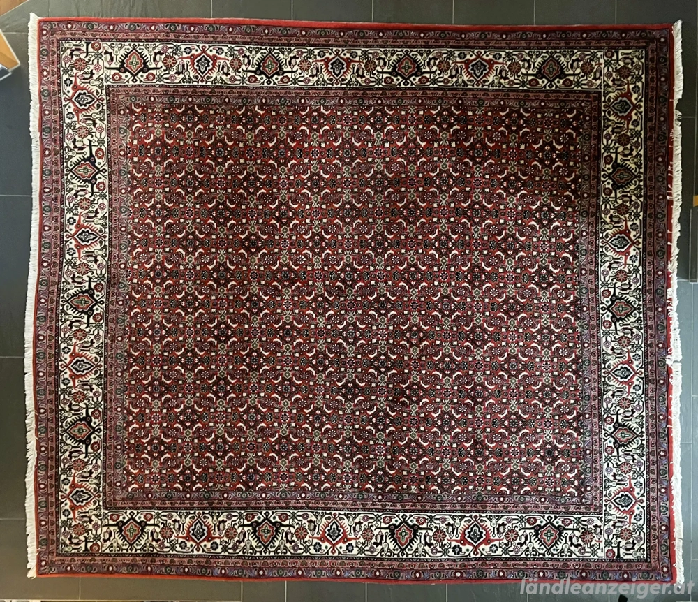 Handgeknüpfter persischer Bidjar Teppich, 204   240 cm, Wolle  Baumwolle