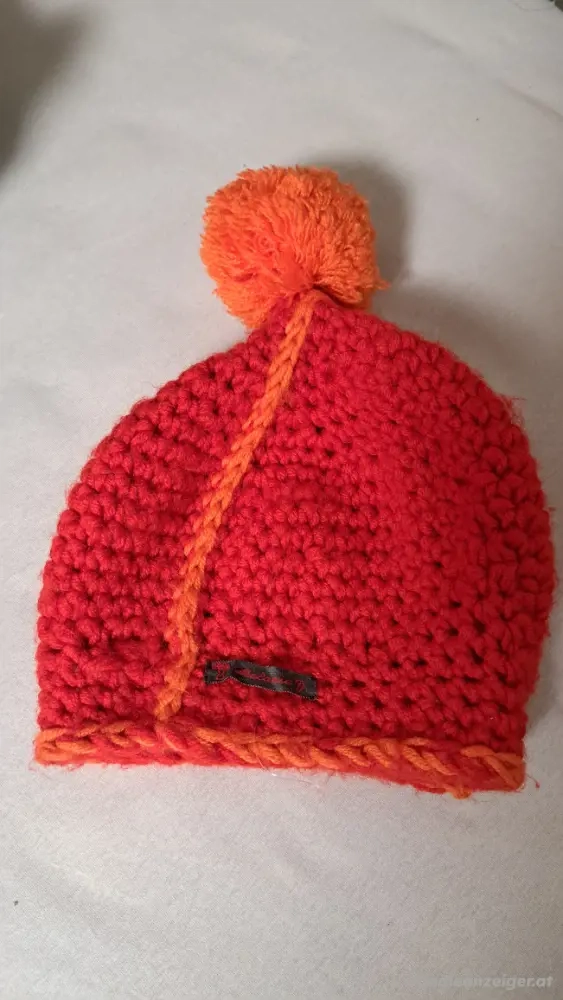 Strickkappe rot Gr S