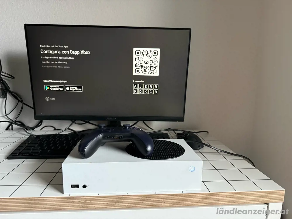 xbox series s mit neuwerigen controller 