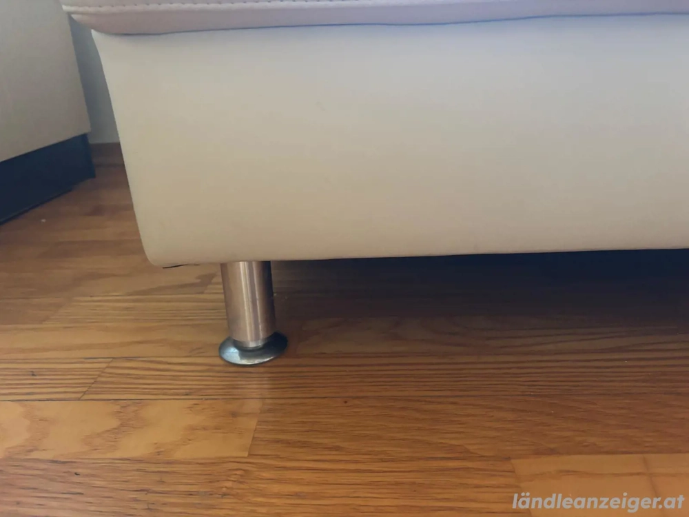 Ledersofa hellbeige superzustand