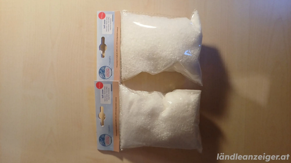 Kunstschnee als Deko oder für Modellbau
