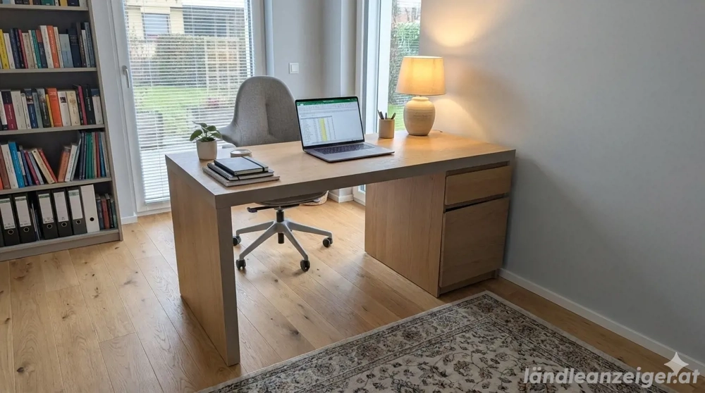 Stabiler IKEA MALM Schreibtisch   Eichenfurnier   Älteres Modell (dicke Platte!)