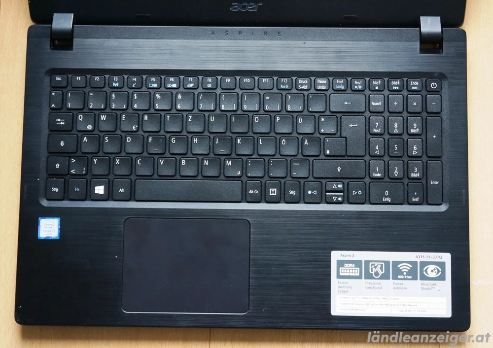 Acer Aspire 3 A315-51, generalüberholt, in hervorragendem Zustand
