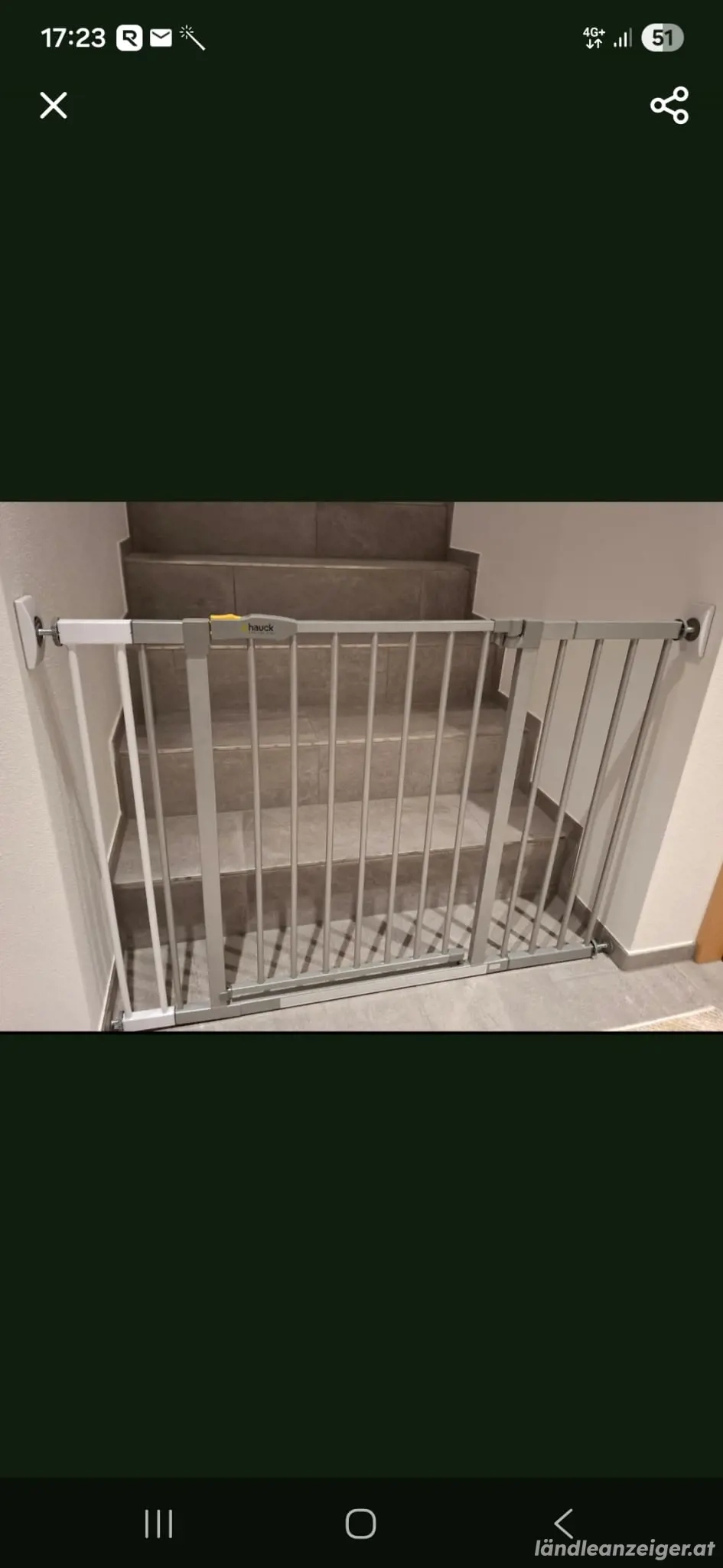 Treppenschutzgitter Hauck inkl. Verlängerung