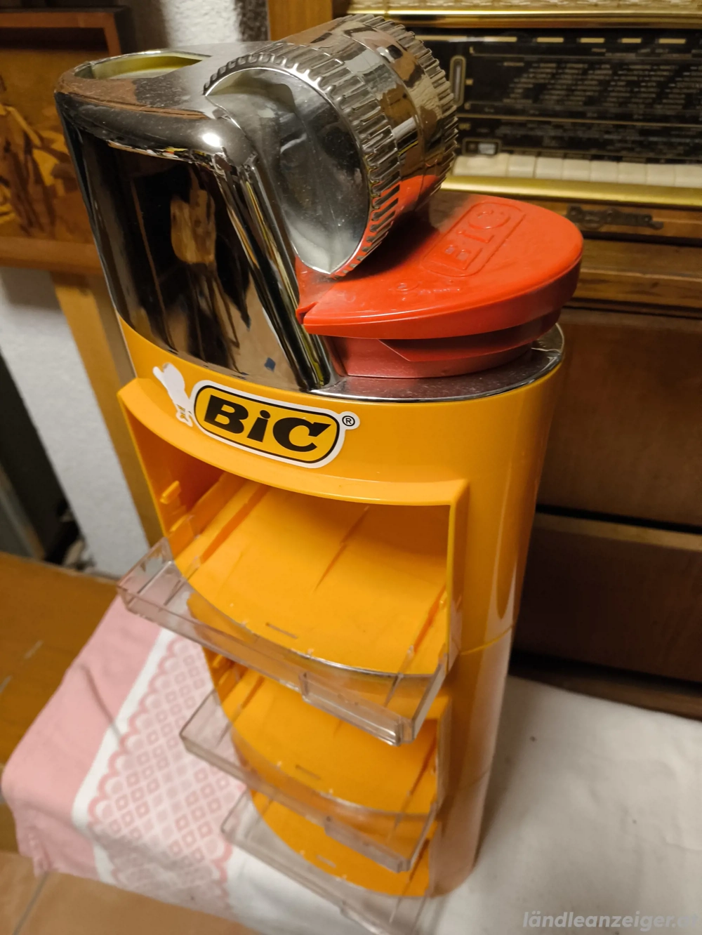 Seltener BIC Werbe- und VK-Aufsteller H 60 cm ... Vintage, tolles Deko-Stück ! 