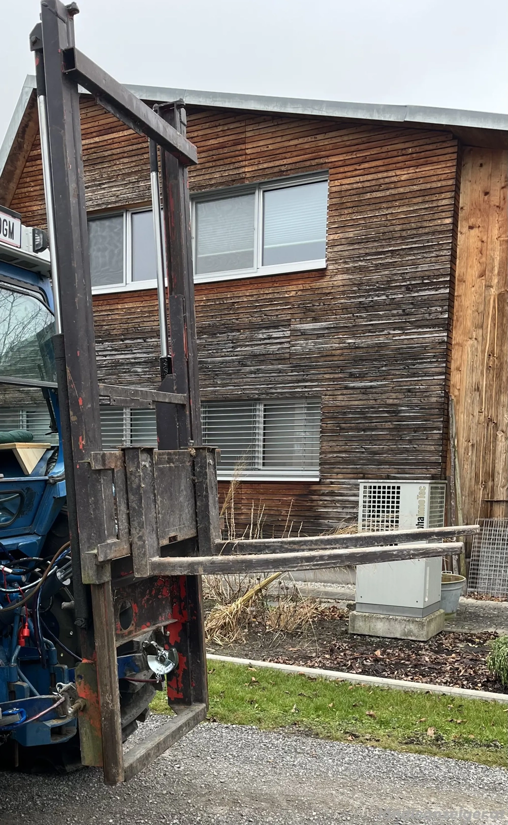 Heckstapler  Hubmast