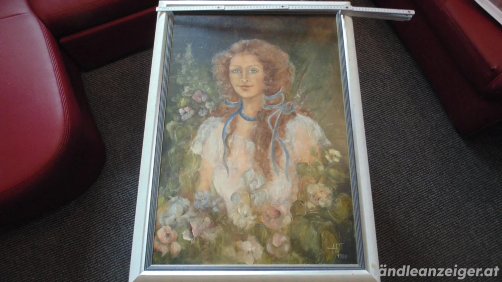 Mädchen in Blumen (Ölgemälde)