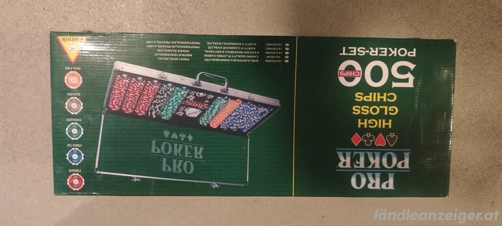 Poker Set im Alu Koffer (500 Chips)
