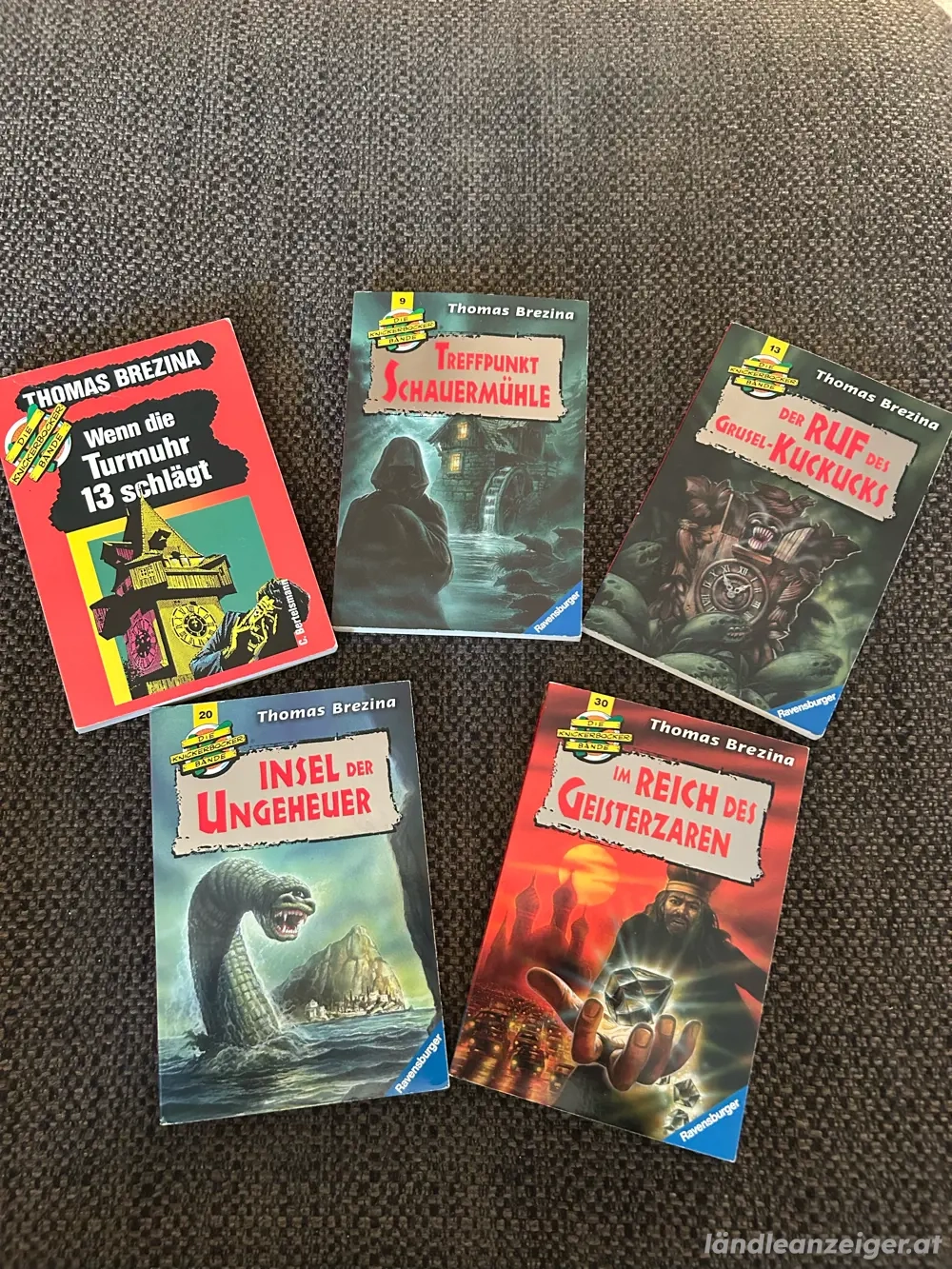 5 Taschenbücher: Die Knickerbockerbande, Brezina