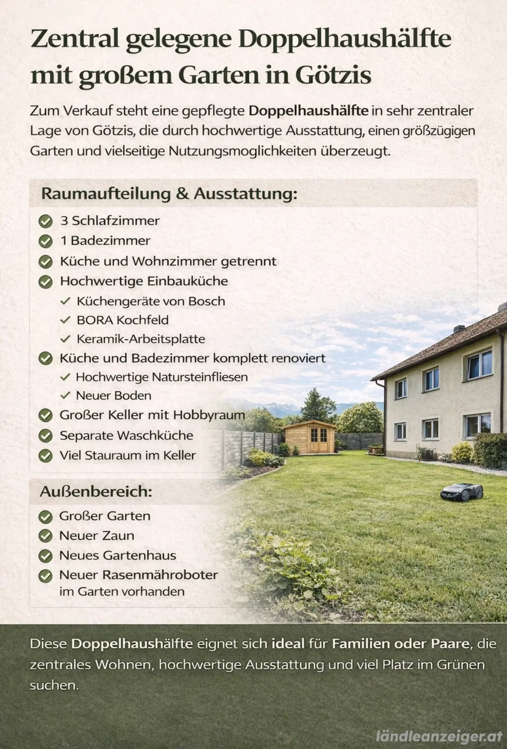 Doppelhaushälfte  Haus in Götzis   ohne Makler   Preis verhandelbar