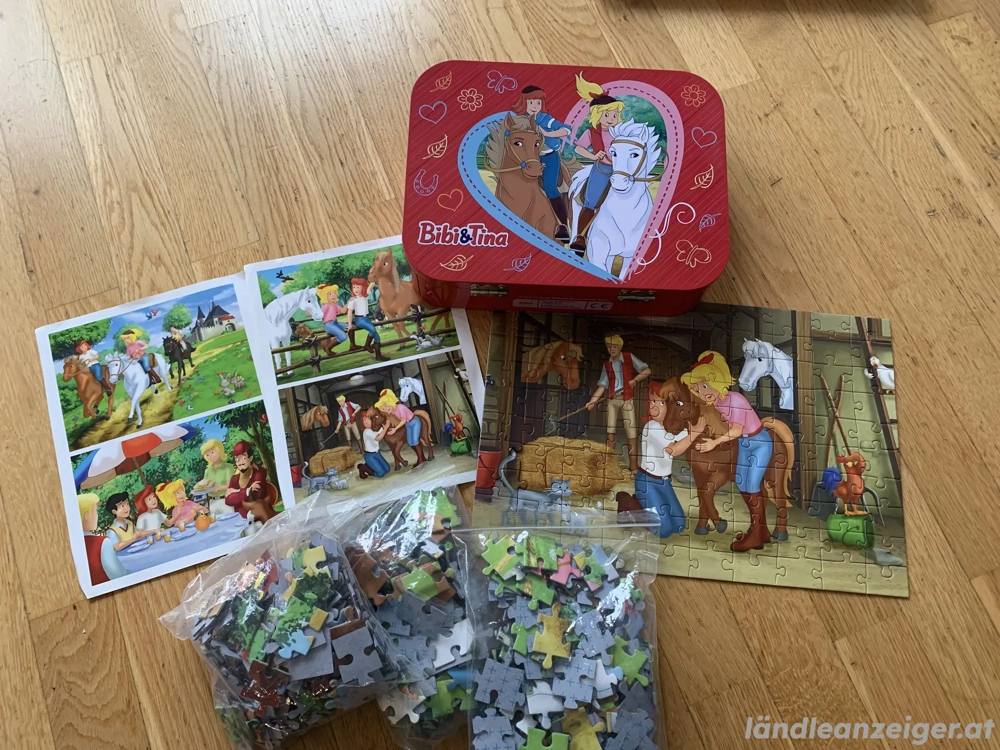 Bibi und Tina 4 Puzzles Koffer 
