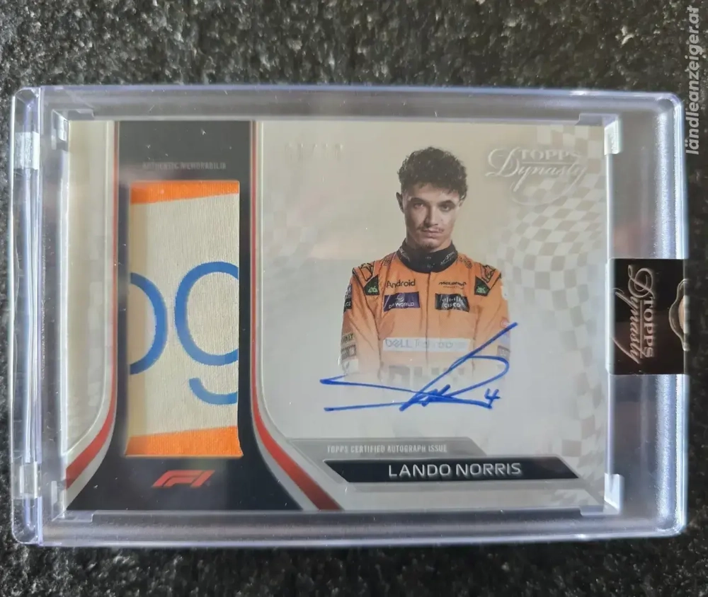 Lando norris f1 topps dynasty 2024 1 10