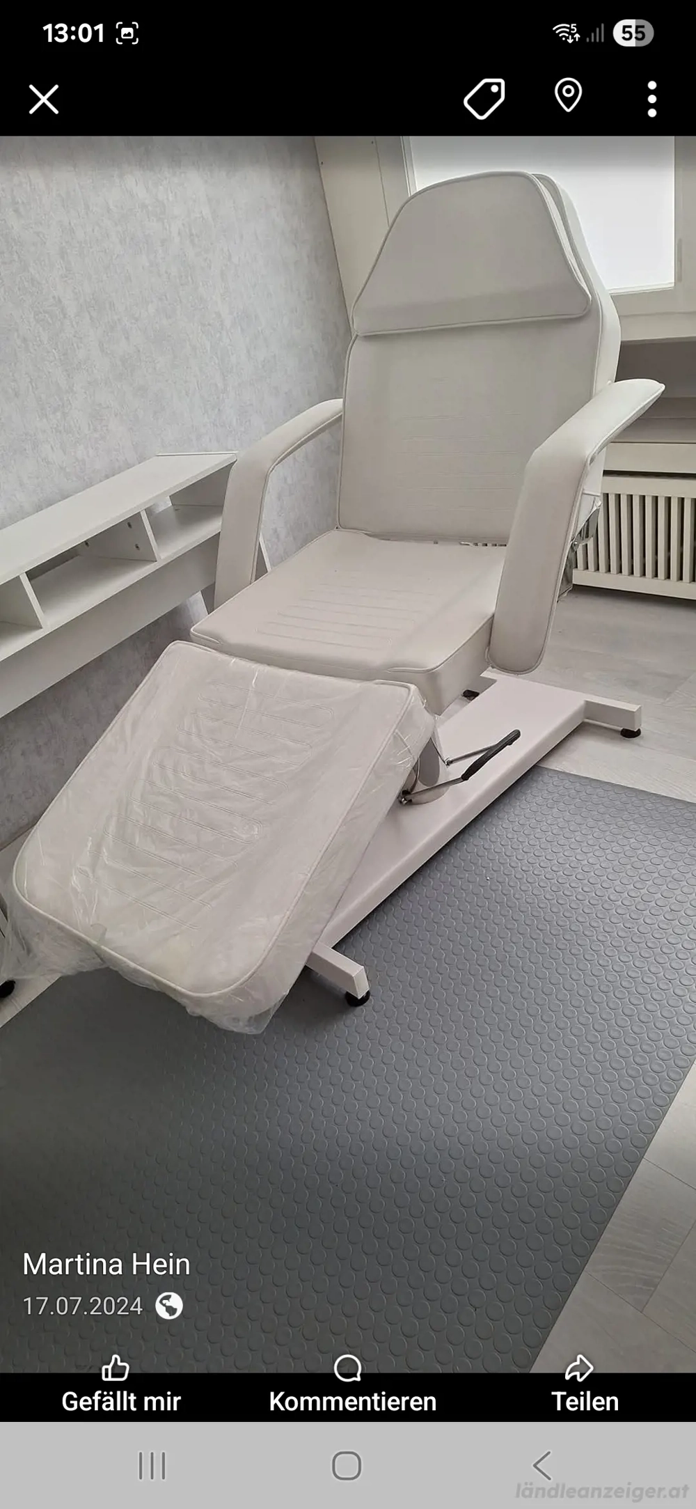 Fusspflege, Kosmetik, Massageliege