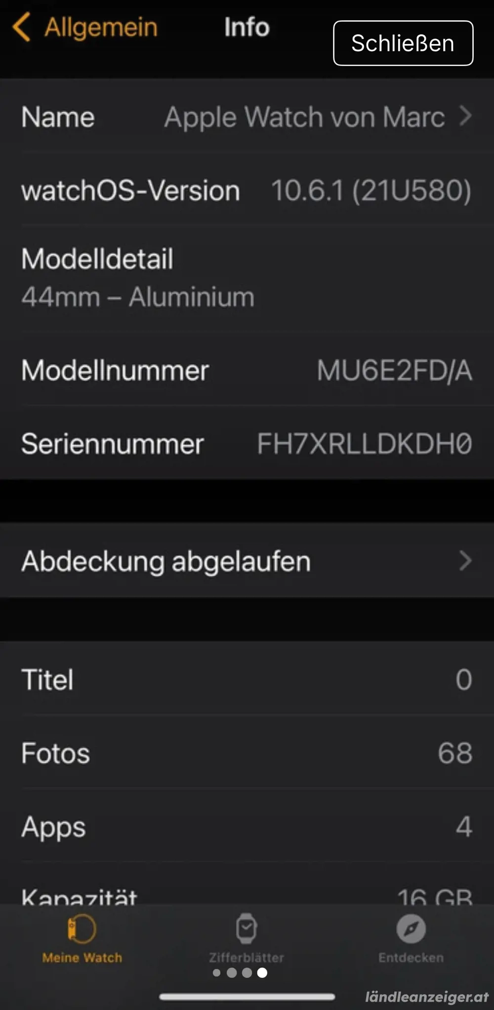 Apple Watch Serie 4 inkl. Bänder