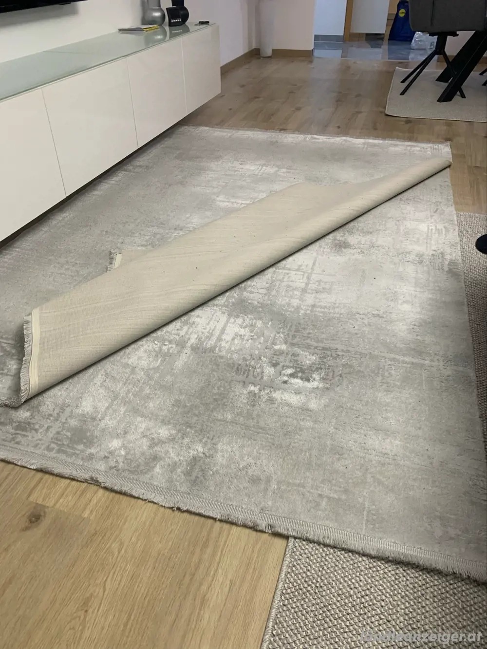  Teppich 160 x 230 cm - Grau - modern