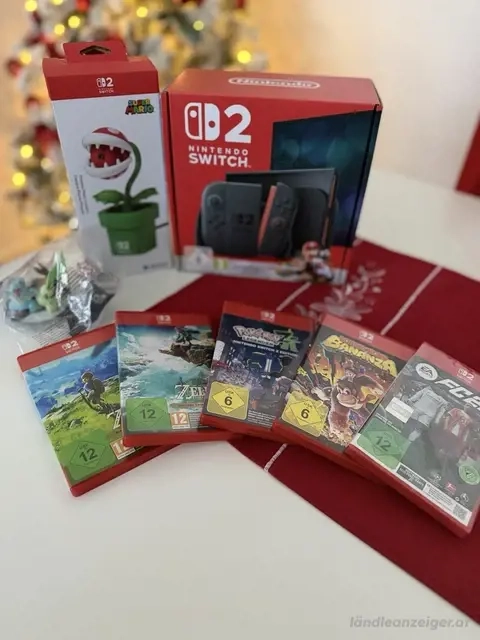 Nintendo Switch 2 mit Mega Bundle wie nue 
