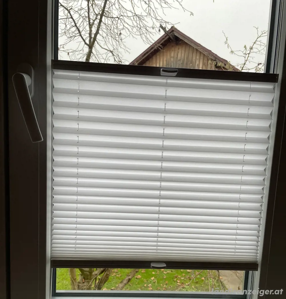 6x Fenster Plisse zum Klemmen (weiss)