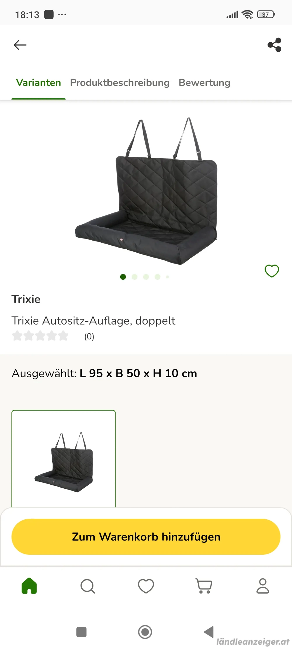 Trixie Autositzauflage 