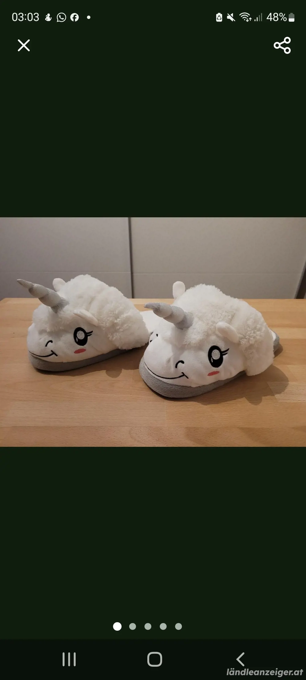 Super süße Einhorn Hausschuhe