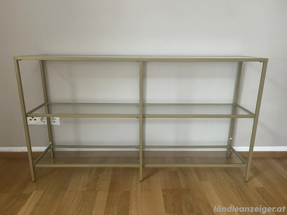 Regal Sideboard Glas 130x30x73 cm