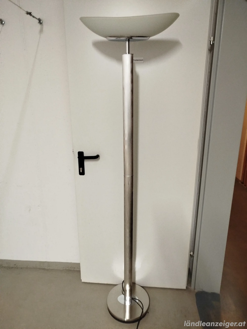 Stehlampe silber 180 cm
