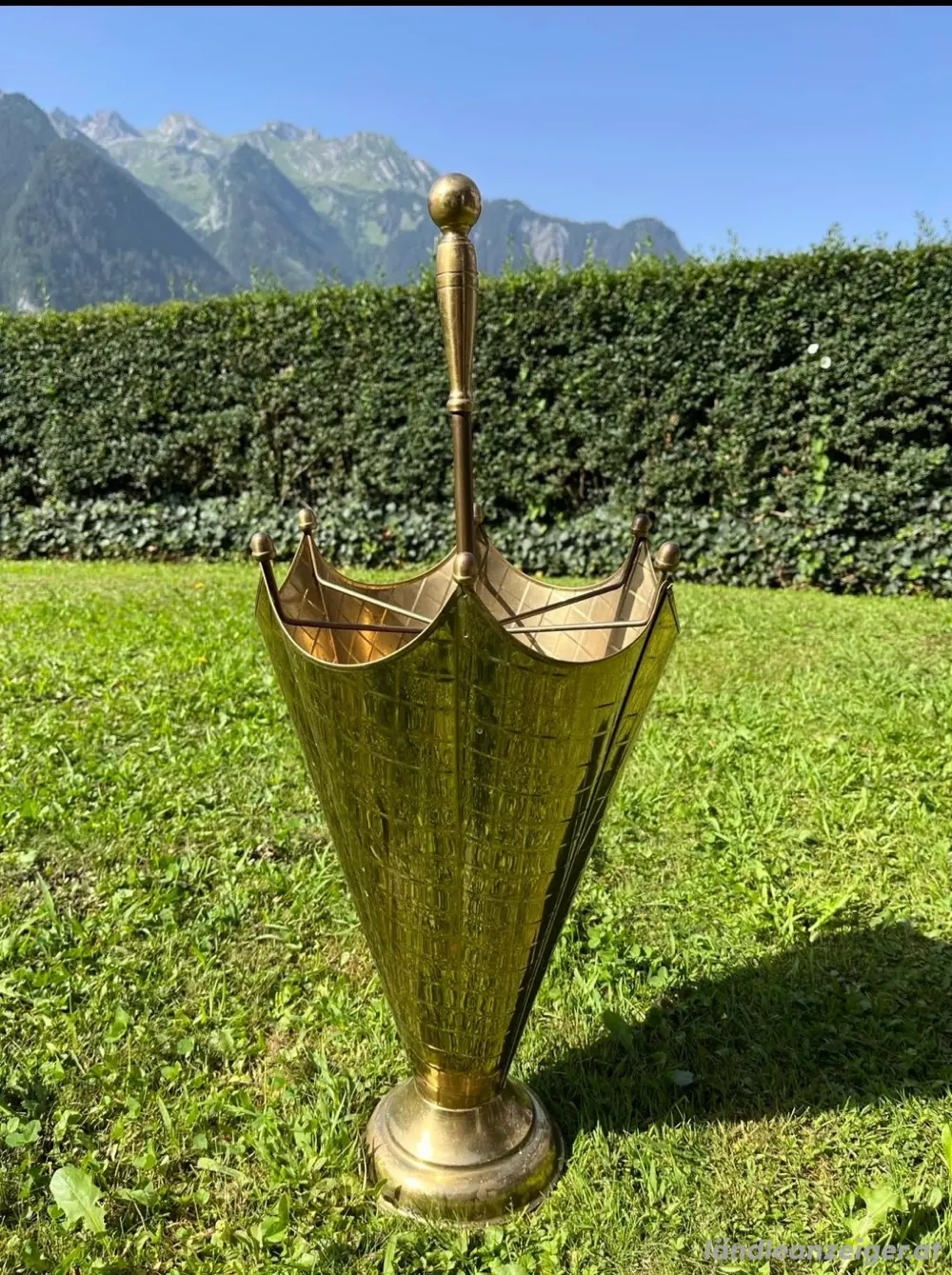 antiker Schirmständer Messing