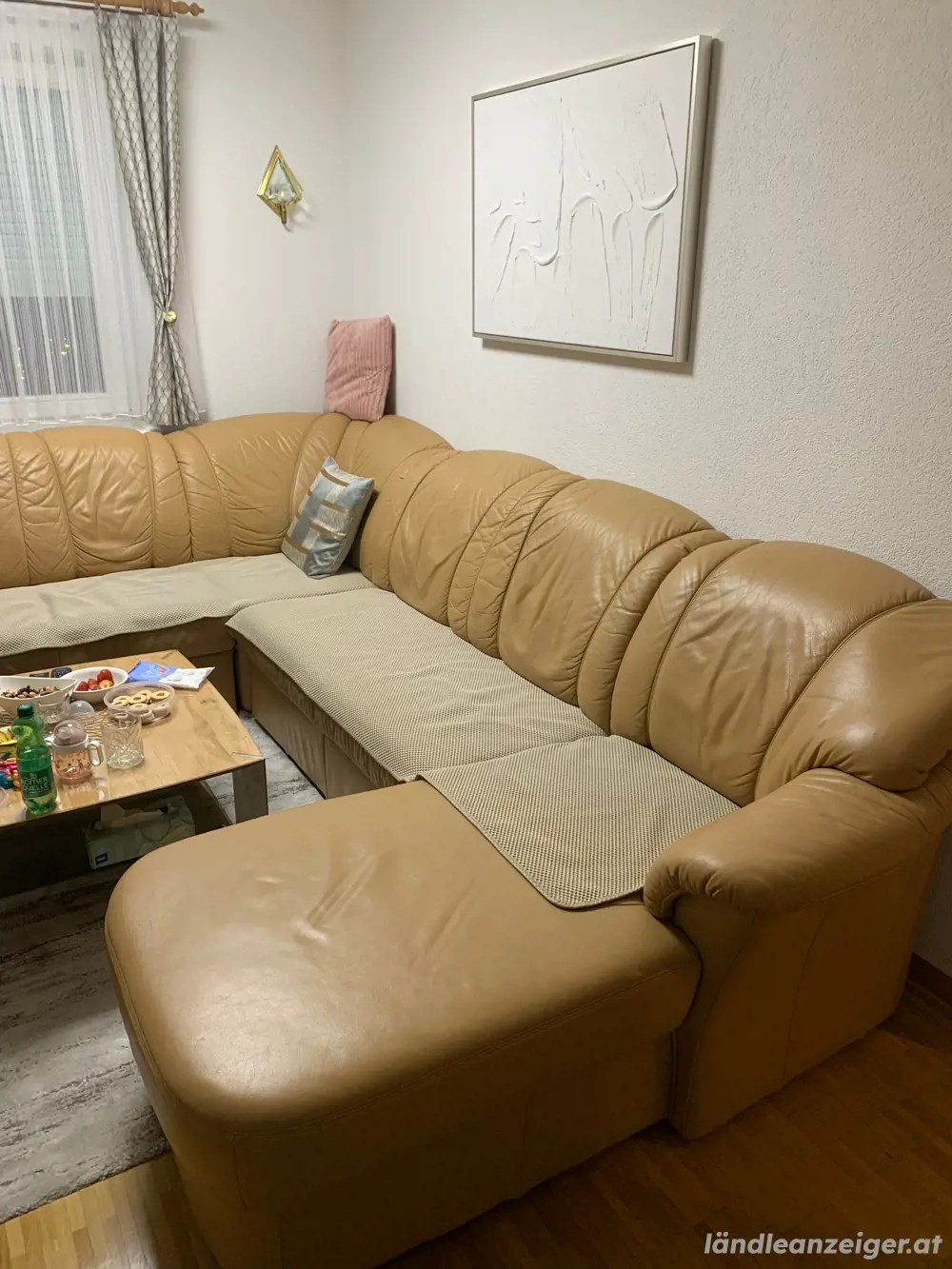Wohnzummer Couch mit Couchsessel
