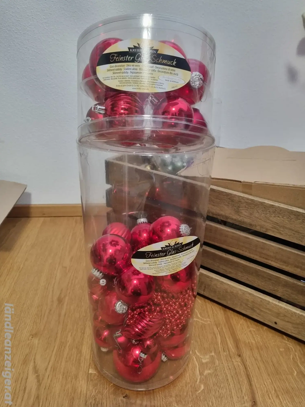 Christbaumschmuck gemischt, rot