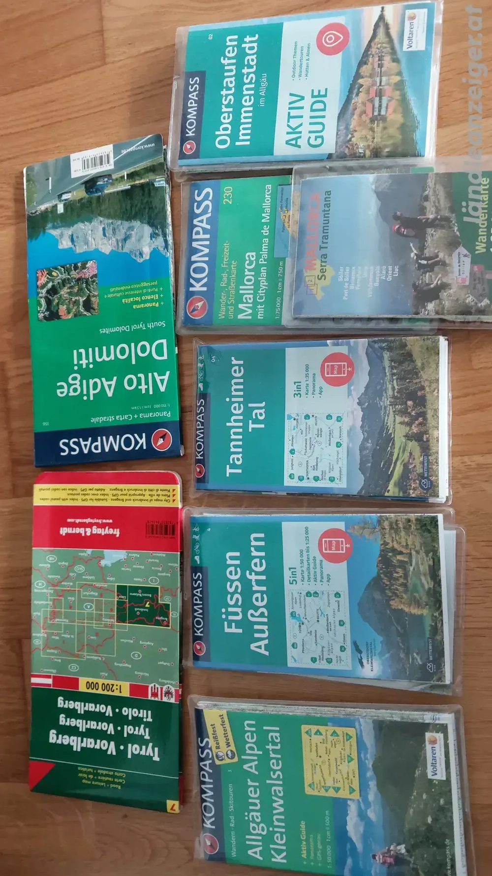 Karten divers, Wandern, Auto