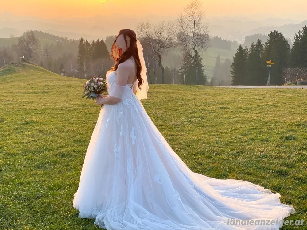 Brautkleid gr. 36 champagner