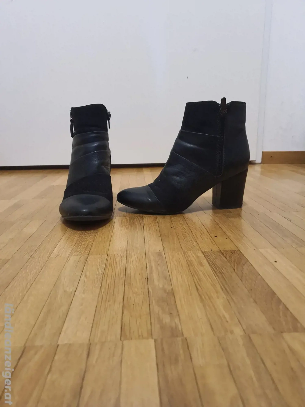 Stiefeletten Gr. 38 Materialmix