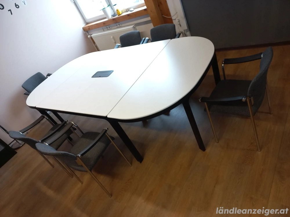 Bürotisch Tisch Stühle teilbar Büro Besprechung 1400 mm x 2800 mm - 740 mm hoch
