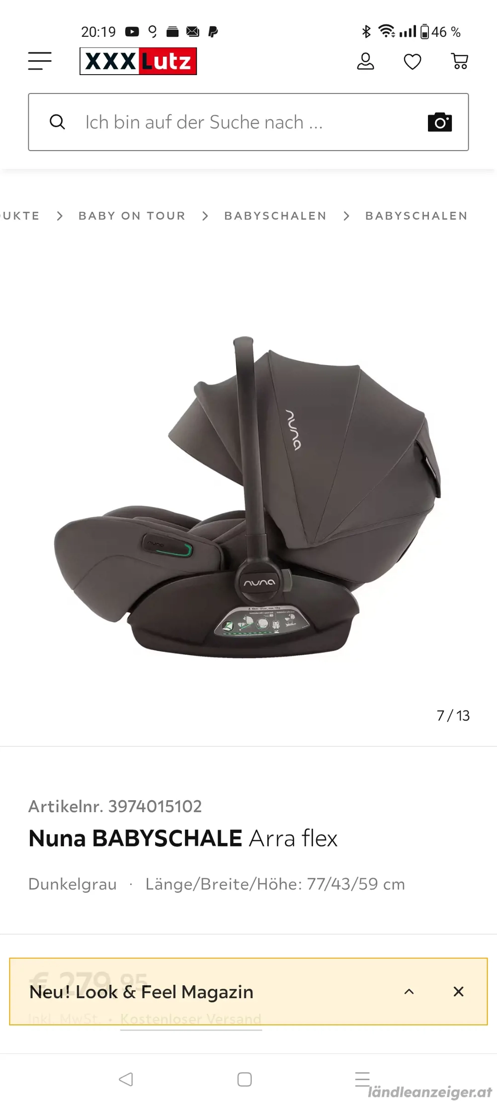 Nuna Babyschale arra flex