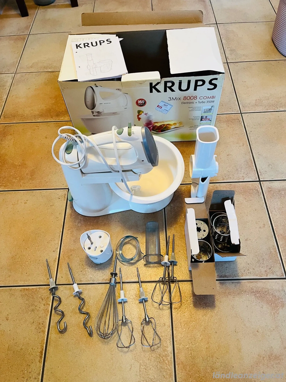 Küchenmaschine KRUPS Type 3Mix 8008 Combi & Sonderzubehör!